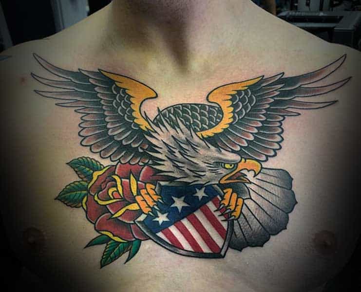 alt="eagle traditional tattoo"