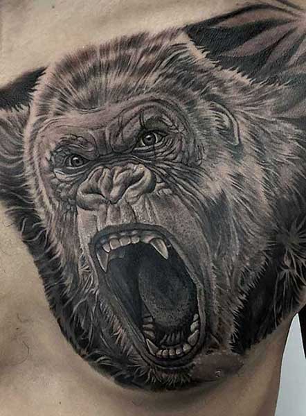 alt="gorilla best black and gray tattoo shop in miami"