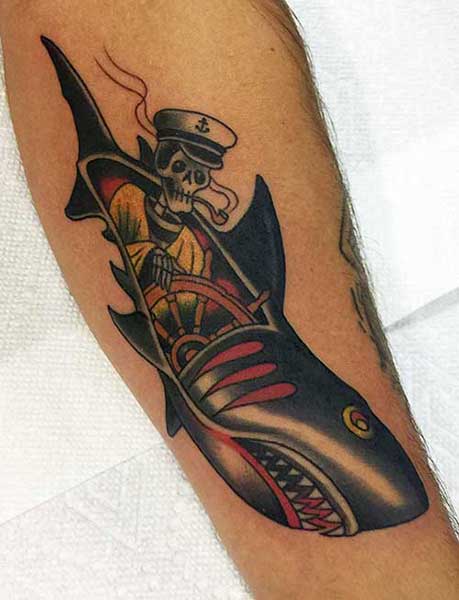 alt="sailor shark traditional tattoo artist in miami fl"